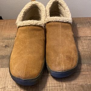 LB EVANS Hideaways leather slip on loafers MENS size 12